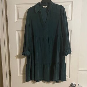 Umgee green Long Sleeve Dress
